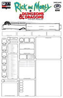 Issue #1E: Character Sheet cover